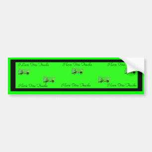 I Kärlek Brand Lastbilar Bumper Sticker Bildekal
