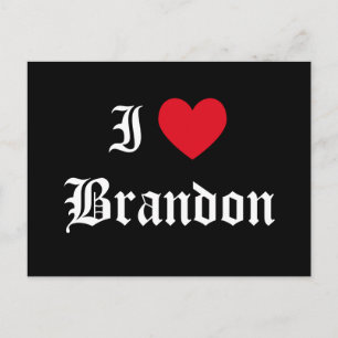 I Kärlek Brandon Vykort