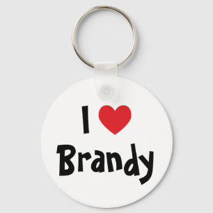 I Kärlek Brandy Keychain Nyckelring