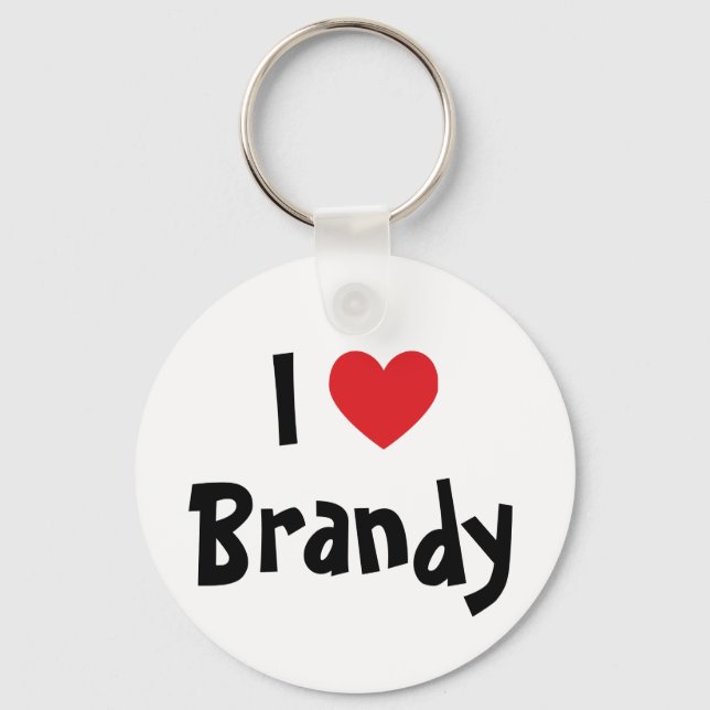 I Kärlek Brandy Keychain Nyckelring (Framsida)