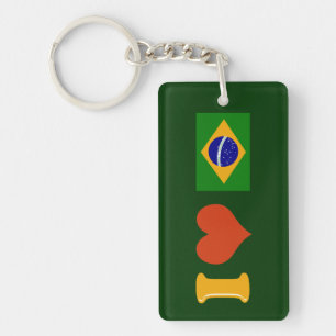 I Kärlek Brasil Nyckelring