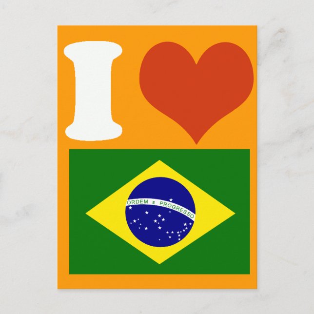 I kärlek Brasil Vykort (Framsida)