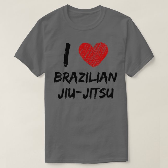 I Kärlek Brasiliansk jiujitsu 1 T Shirt (Design framsida)