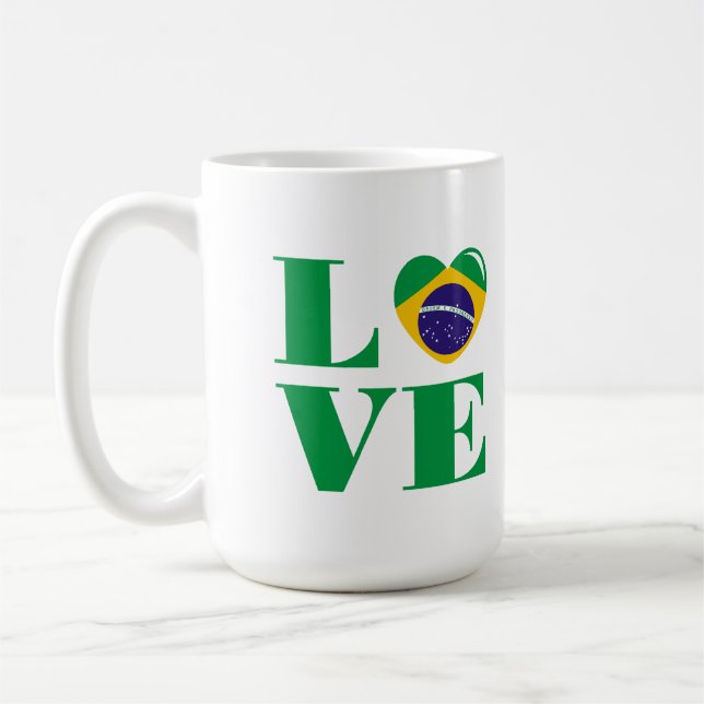 I kärlek Brasilien Kaffemugg (Vänster)