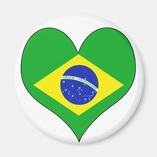 I Kärlek Brasilien Magnet (Framsidan)
