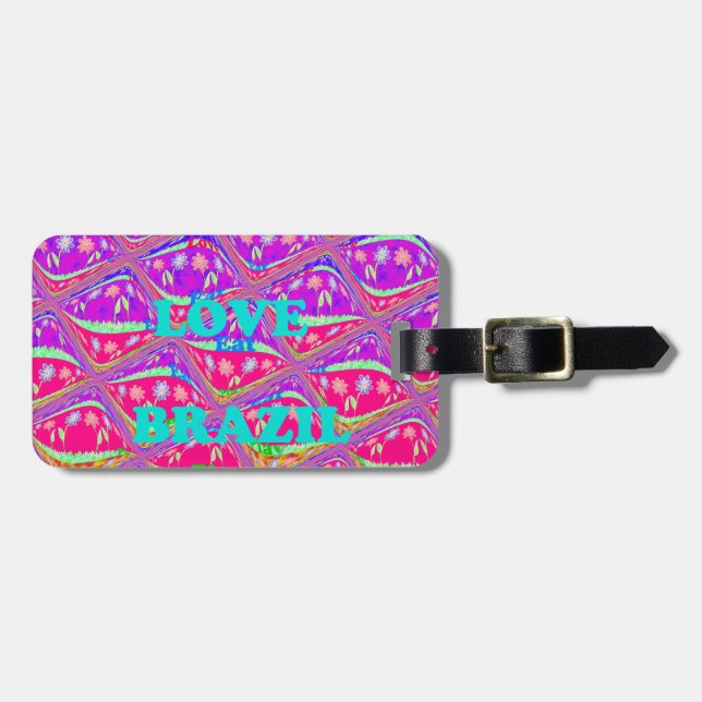 I kärlek Brasilien: Vackert Samba Traditionellt fä Bagagebricka (Horisontell Framsida)