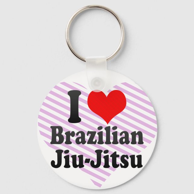 I kärlek Brazilian Jiu-Jitsu Nyckelring (Framsida)