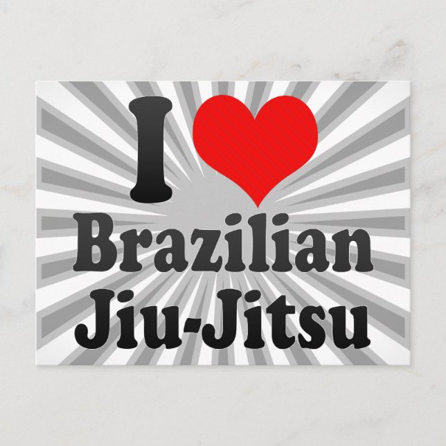 I kärlek Brazilian Jiu-Jitsu Vykort (Framsida)