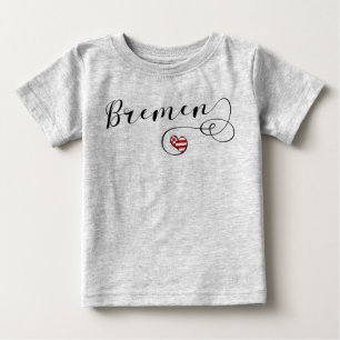 I Kärlek Bremen, Bremen Flagga, Tyskland T-shirt