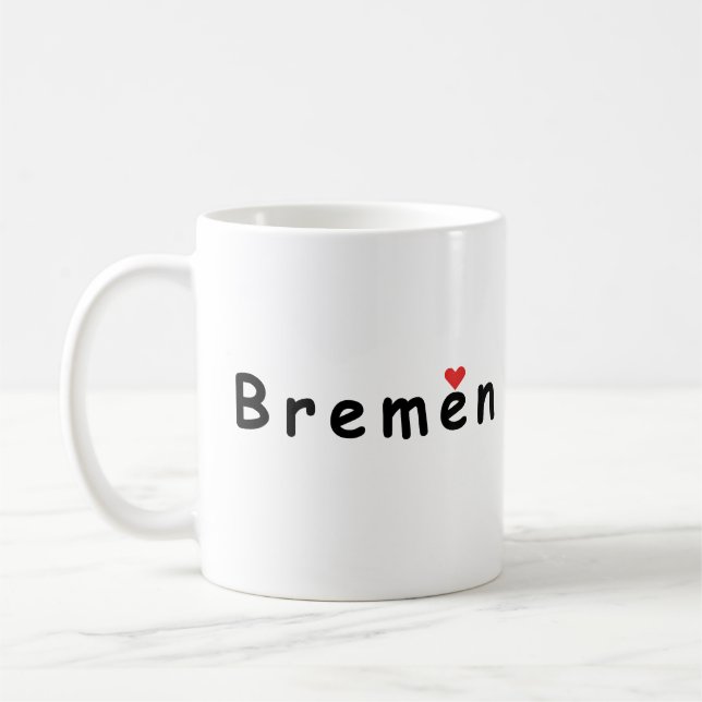 i kärlek Bremen Kaffemugg (Vänster)