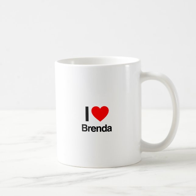 i kärlek brenda kaffemugg (Höger)