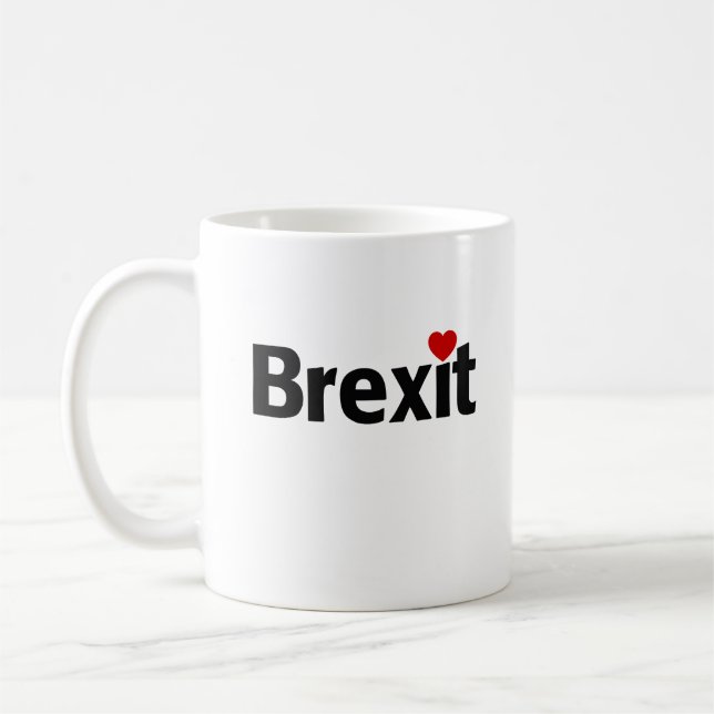 I Kärlek Brexit Kaffemugg (Vänster)