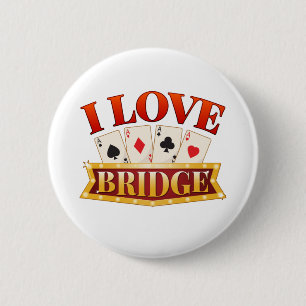 I Kärlek Bridge Card-spelaren Knapp