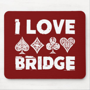 I Kärlek Bridge Card-spelaren Musmatta