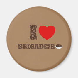 I kärlek Brigadeiro Magnet