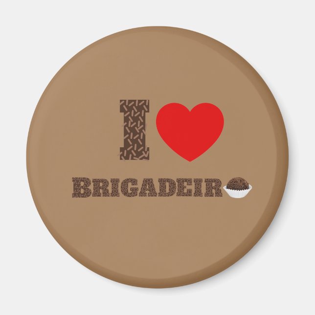 I kärlek Brigadeiro Magnet (Framsidan)