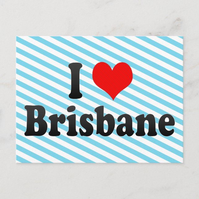 I Kärlek Brisbane, Australien Vykort (Framsida)