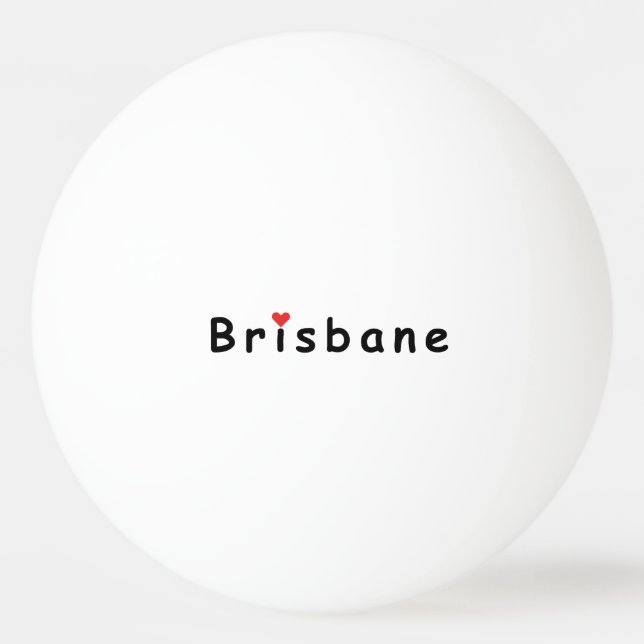 I kärlek Brisbane Pingisboll (Framsidan)