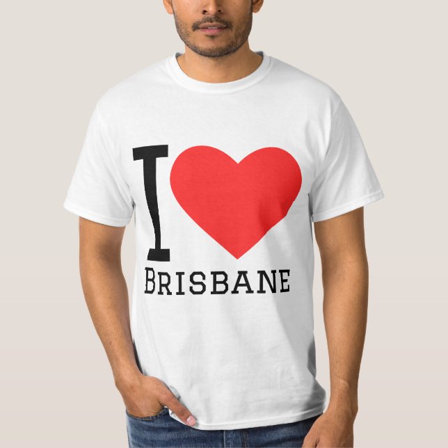 I kärlek brisbane t shirt (Framsida)