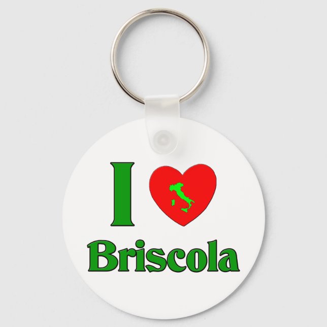 I Kärlek Briscola Nyckelring (Framsida)