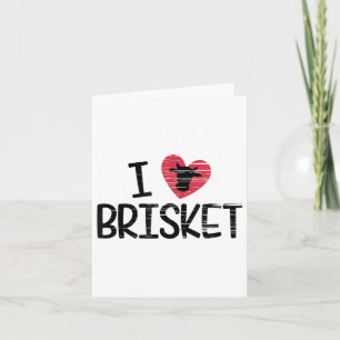I Kärlek Brisket T Shirt Beef Foodie Bbq Novelty _ Kort