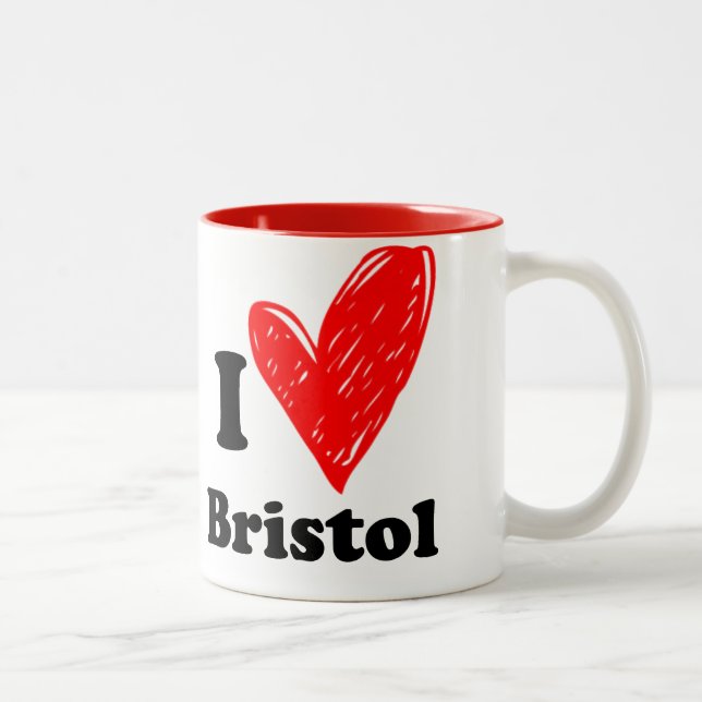 I kärlek Bristol Två-Tonad Mugg (Höger)
