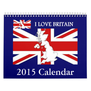 I KÄRLEK BRITAIN 2015 Wall Calendar Kalender