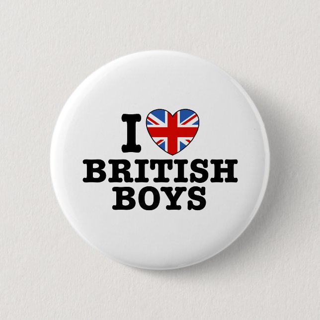 I Kärlek British Boys Knapp (Framsida)