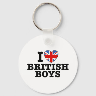 I Kärlek British Boys Nyckelring