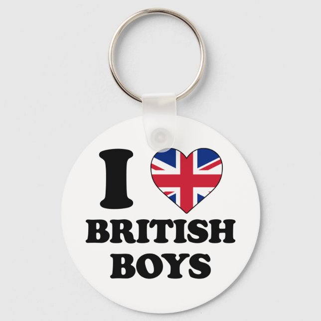 I kärlek British boys Nyckelring (Framsida)