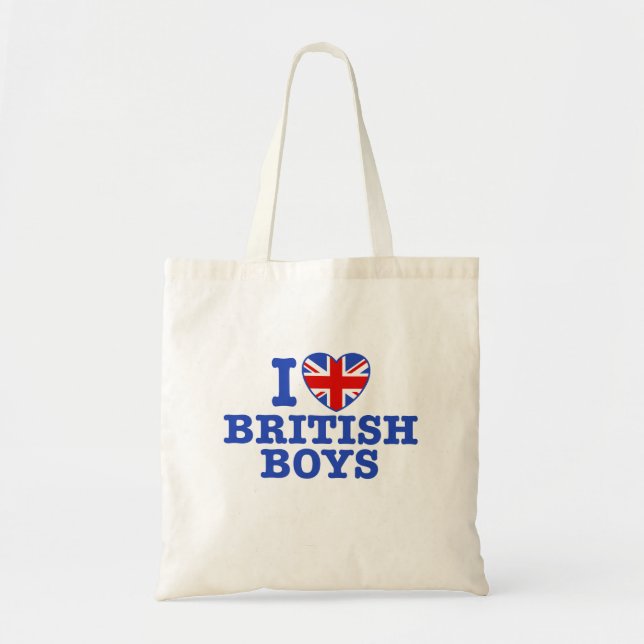 I Kärlek British Boys Tygkasse (Framsidan)