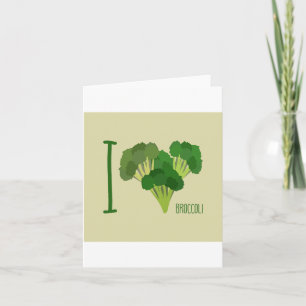 I Kärlek Broccoli Kort