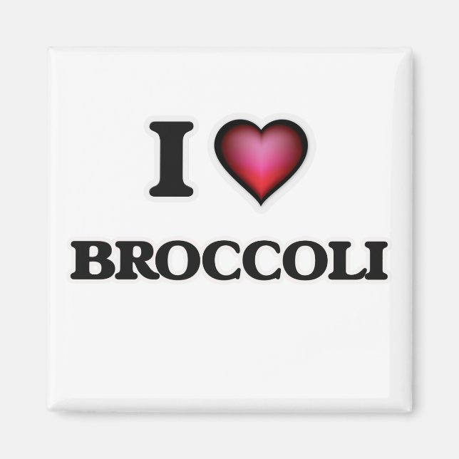 I Kärlek Broccoli Magnet (Framsidan)