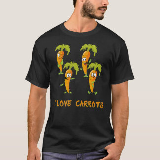 I Kärlek broccoli med Giraffe Funny Broccoli t shi T Shirt