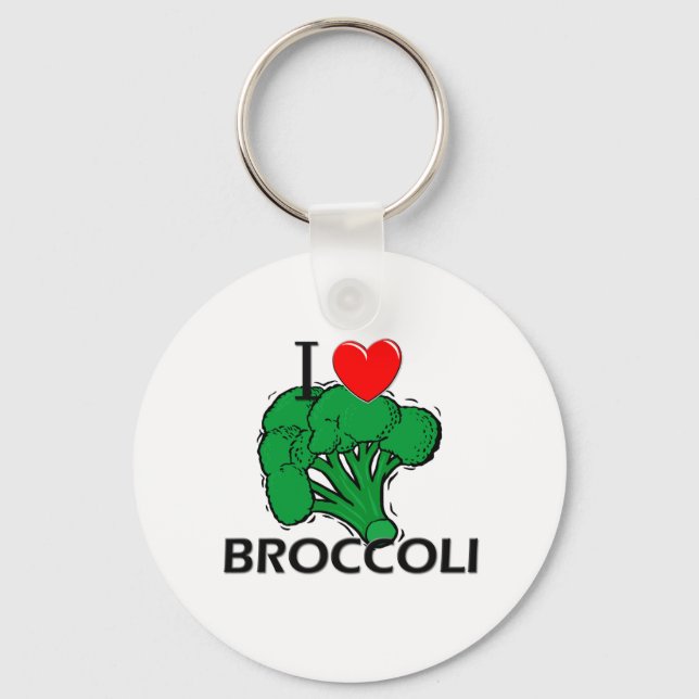 I Kärlek Broccoli Nyckelring (Framsida)