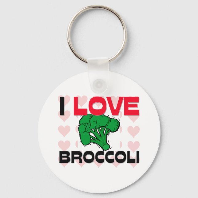I Kärlek Broccoli Nyckelring (Framsida)