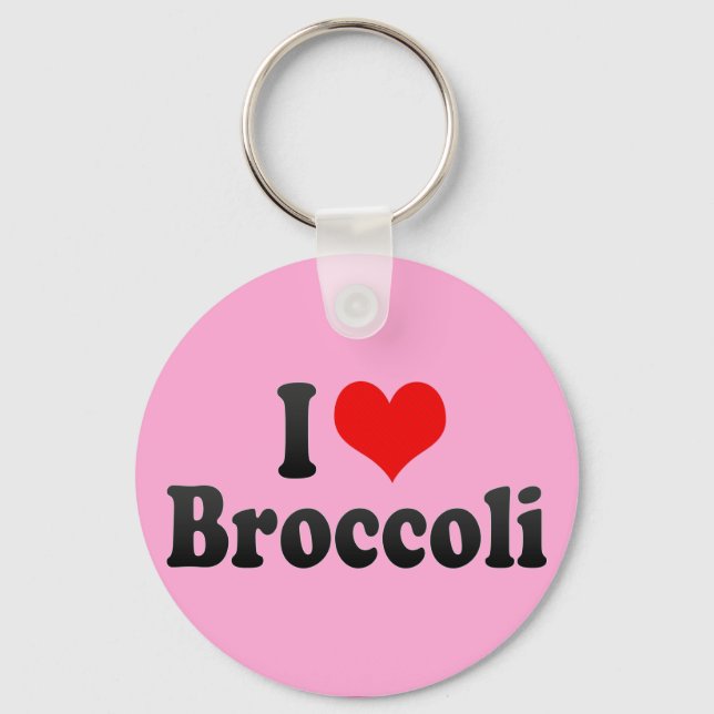 I Kärlek Broccoli Nyckelring (Framsida)