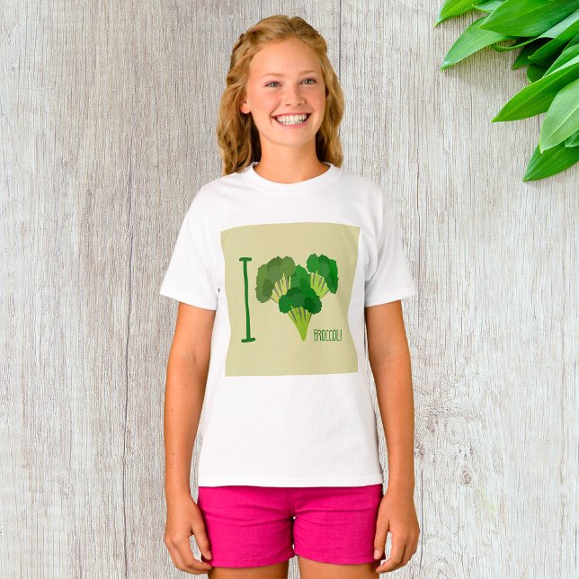 I Kärlek Broccoli T Shirt (Skapare uppladdad)