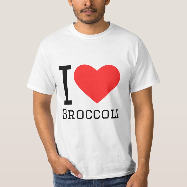 I kärlek broccoli t shirt (Framsida)