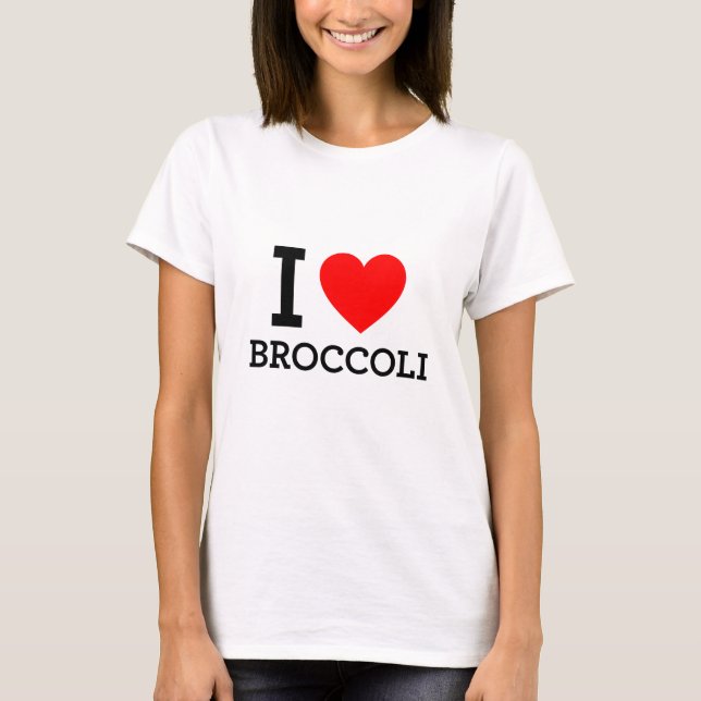I Kärlek Broccoli Tee Shirt (Framsida)