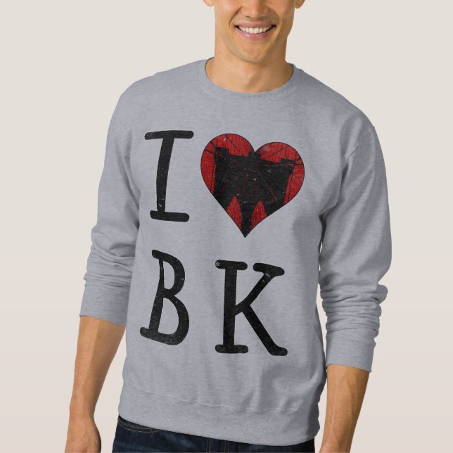 I Kärlek Brooklyn BK NYC Sweatshirt (Framsida)