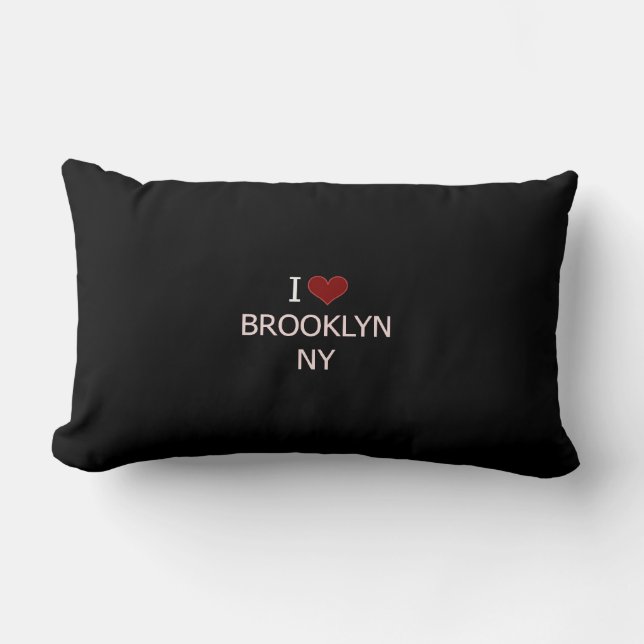 I Kärlek Brooklyn, NY Lumbarkudde (Framsida)