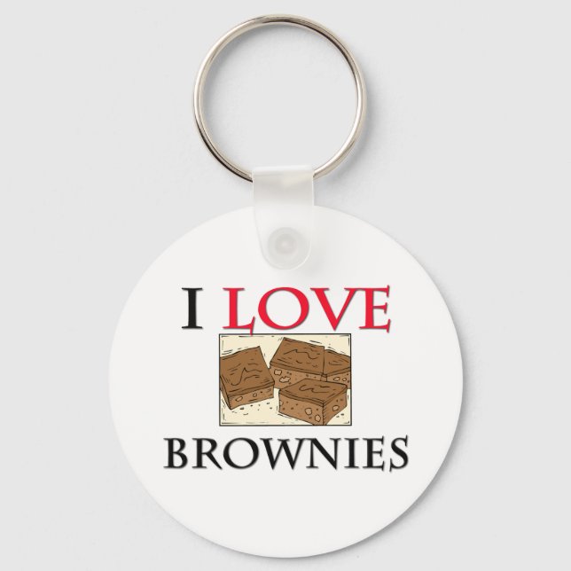 I Kärlek Brownies Nyckelring (Framsida)