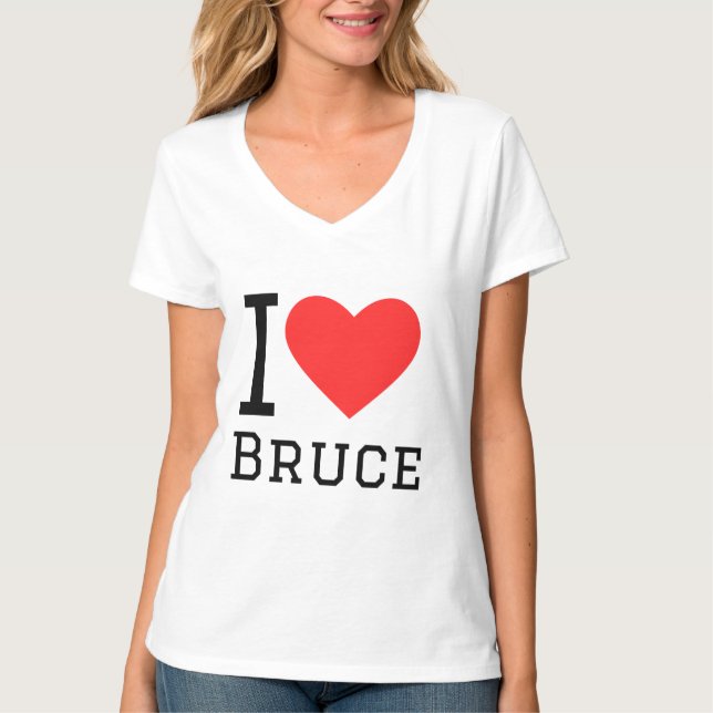 I kärlek Bruce T Shirt (Framsida)