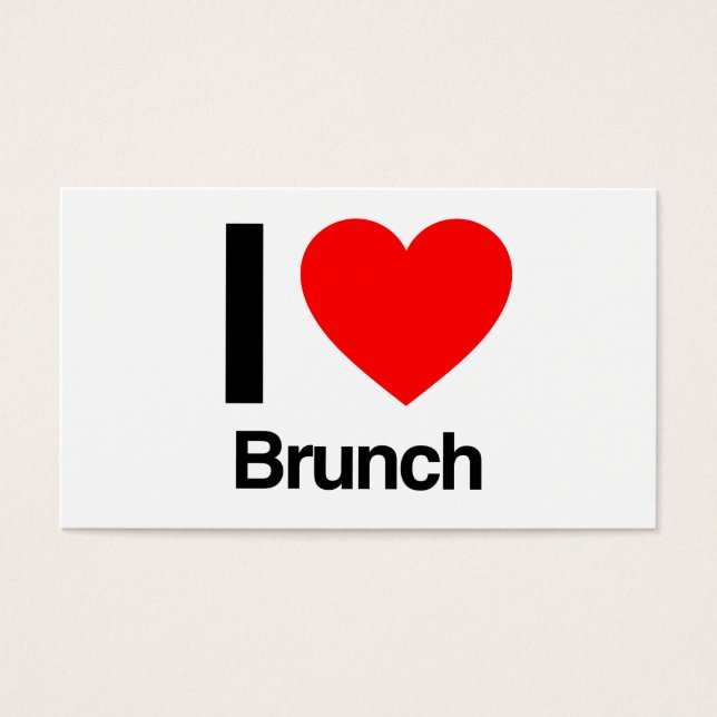 i kärlek brunch visitkort (Framsidan)