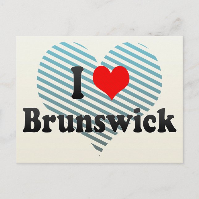 I Kärlek Brunswick, Förenade Stater Vykort (Framsida)