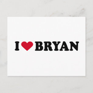 I KÄRLEK BRYAN VYKORT