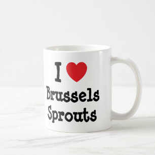 I kärlek Bryssel grosar hjärta T-Shirt Kaffemugg