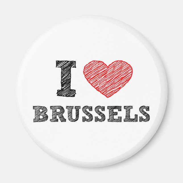 I Kärlek Bryssel Magnet (Framsidan)