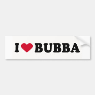 I KÄRLEK BUBBA BILDEKAL